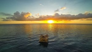 The Manta Underwater Room At Sunset