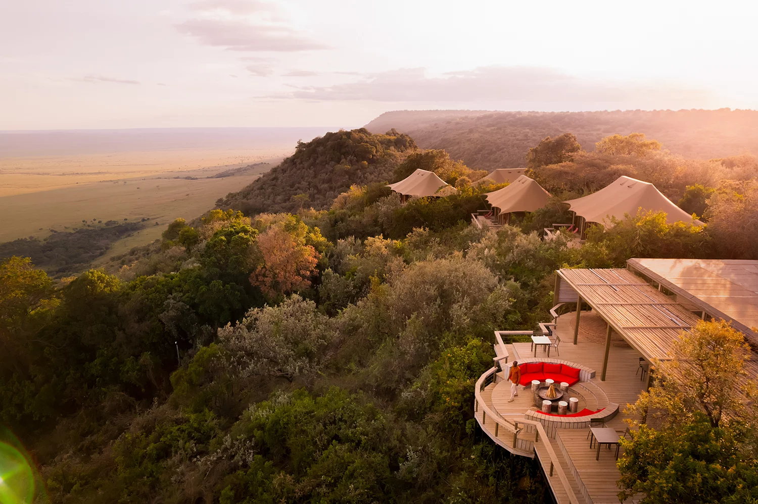 Angama Mara Aerial View