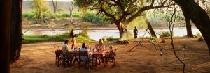 Elephant Watch Camp Outdoor Dining