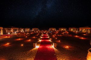 Merzouga Luxury Desert Camp View At Night