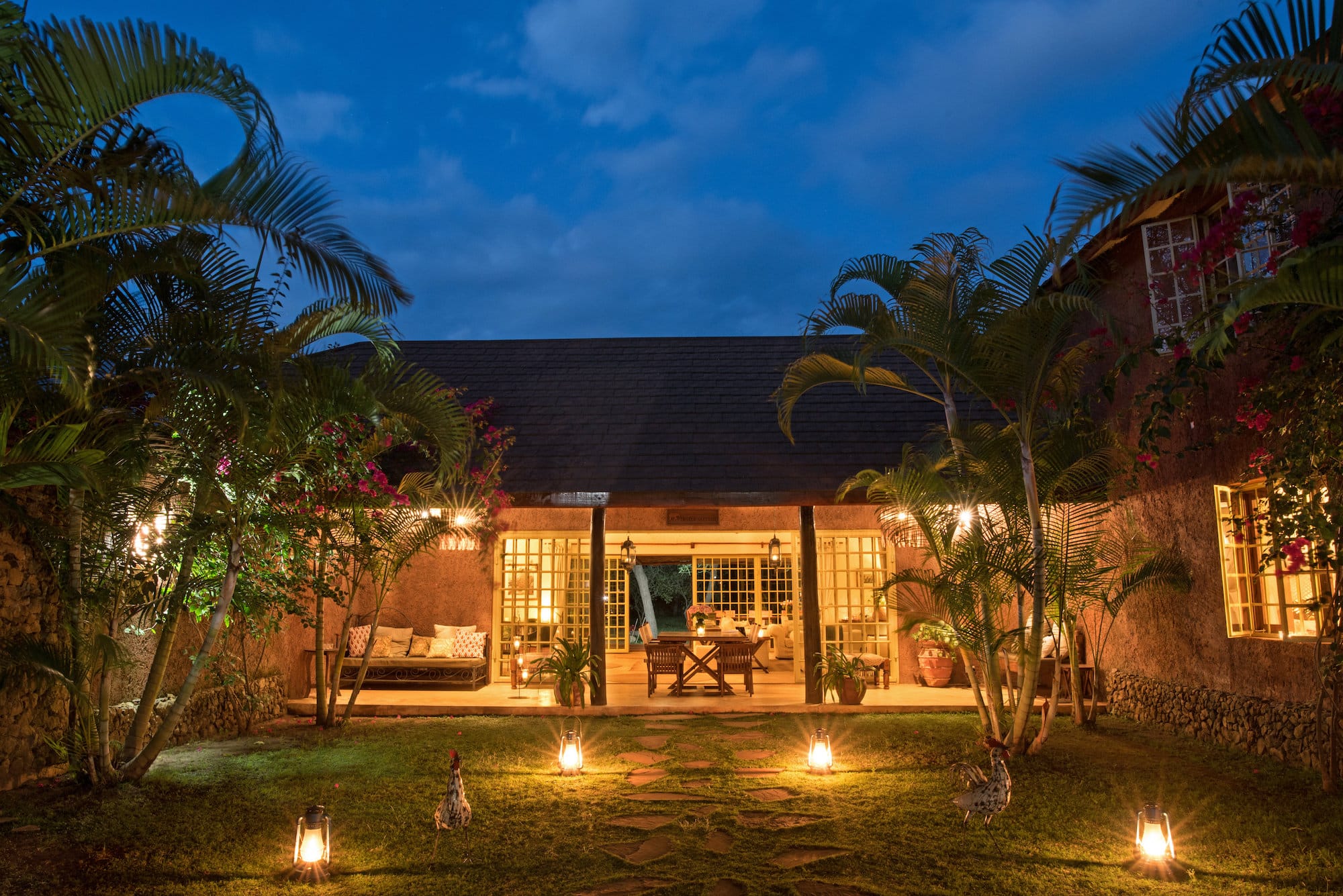 Kili Villas Courtyard