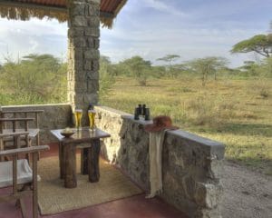Ndutu Safari Lodge Verandah