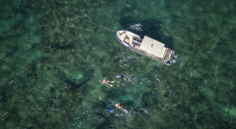 Tusitiri Dhow Aerial View