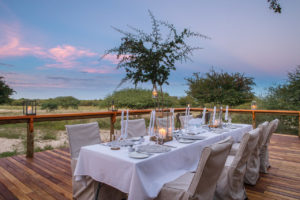 Dinaka Camp Deck Dining
