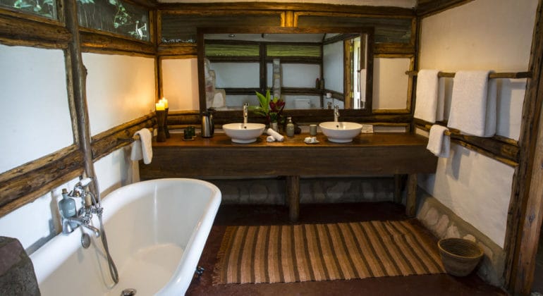Classical Uganda Buhoma Lodge Bathroom