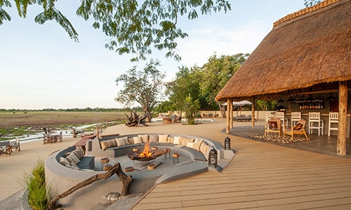 Kafunta River Lodge Deck