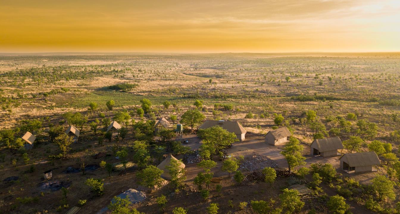 Daka Plains Camp Aerial View