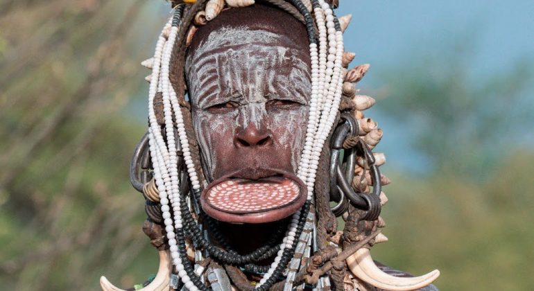 Mursi Warrior. By Latika Nath.