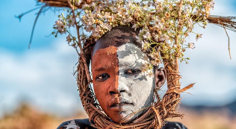 Suri Tribal child, Omo Valley. By Latika Nath.