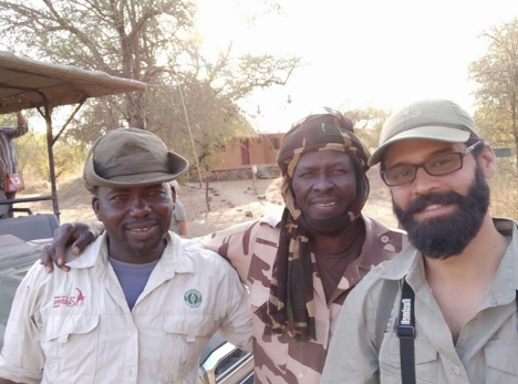 Zarek with Zakouma Rangers