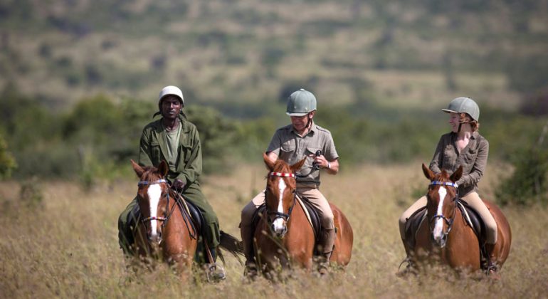 Riding Horseback