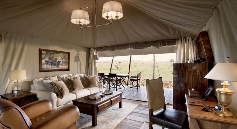 One Nature Tent Sitting Area
