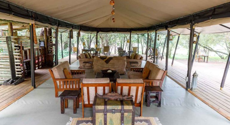 Mara Bush Camp Dining