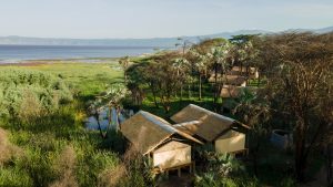 Kisima Ngeda Camp Aerial View