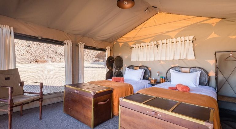 Camp Sossus Tent Interior