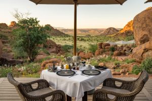 Mowani Mountain Camp Deck Dining