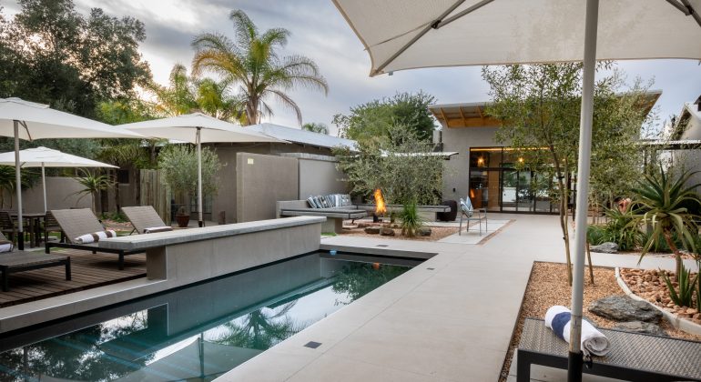 The Elegant Guesthouse Pool Area