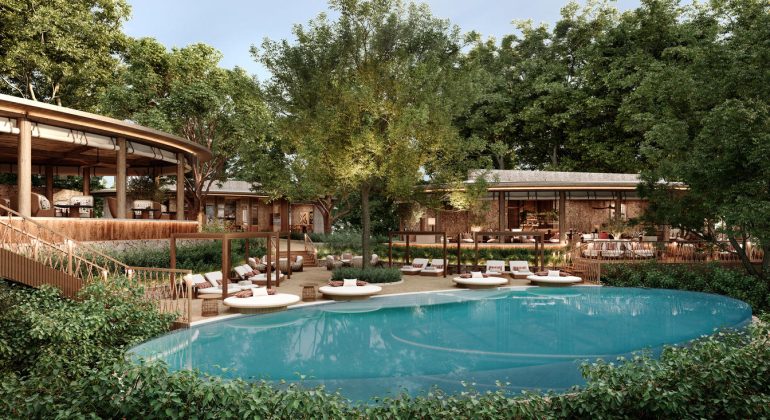 The Ritz Carlton Masai Mara Safari Camp Pool Area