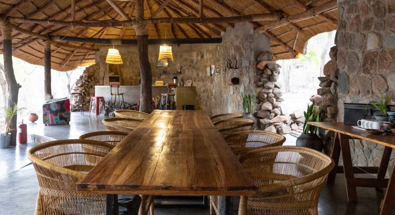 Chimwala Bush Camp Dining