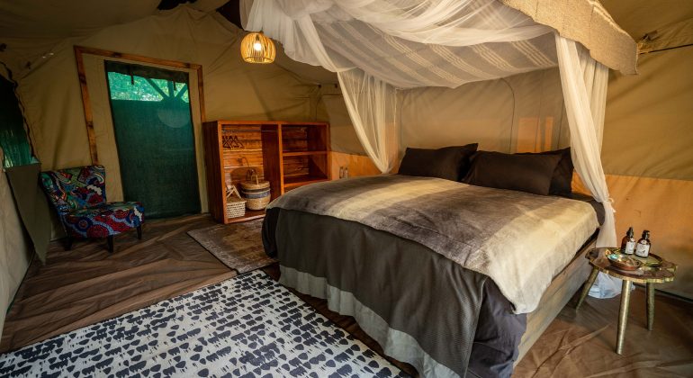 Shoebill Island Camp Tent Interior