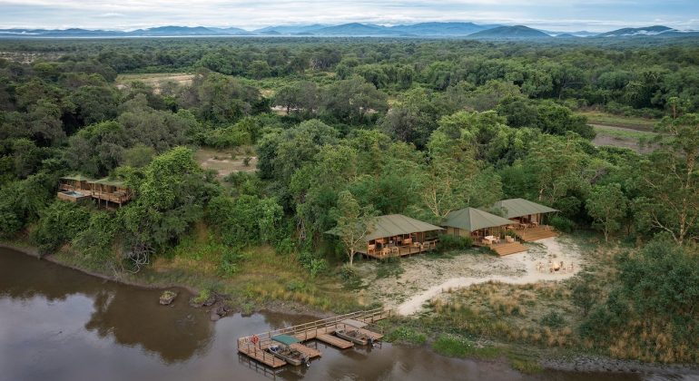 Musesenji River Camp Aerial View