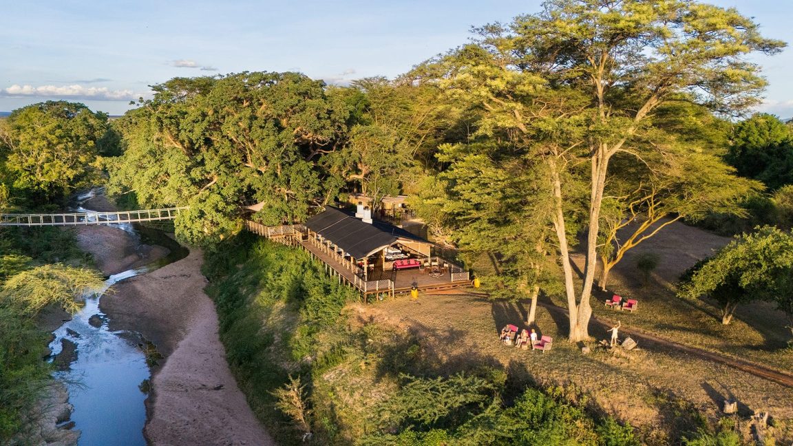 Saruni Basecamp Basecamp Masai Mara Aerial View