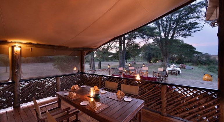 Saruni Basecamp Masai Mara Dining Deck