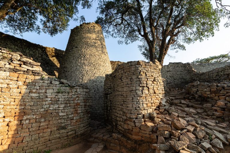 The Conical Tower inside the Great Enclosure at Great Zimbabwe