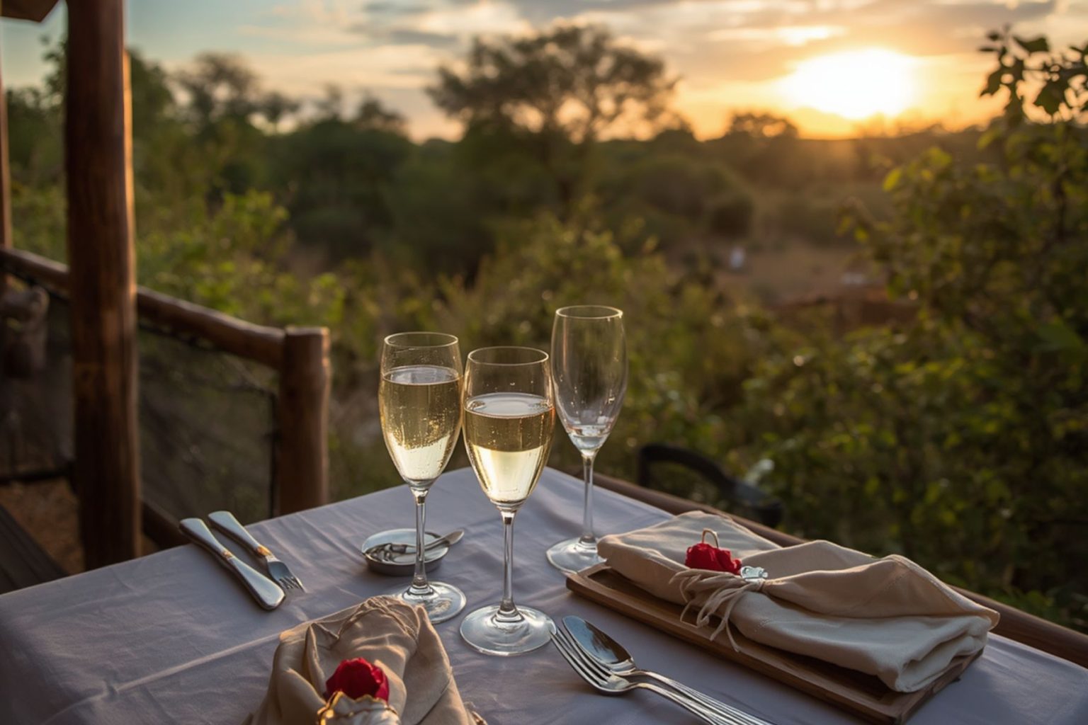 Sundowners on safari with Chalo Africa
